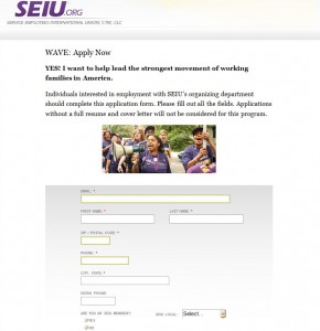 SEIU-organizer-app
